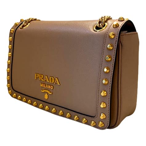 Prada Glace Calf Leather Pattina 